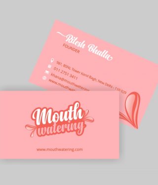 Food And Catering Industry Business Card