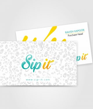 Beverage Industry Business Card Home in